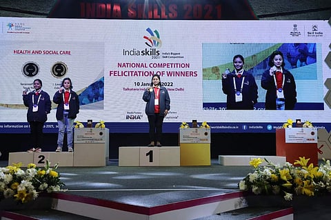 At the award ceremony | (Pic: Centurion University)