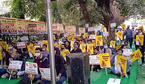 UPSC Compensatory attempt protest | (Pic: Gaurav Thakur and Amulya Animesh)