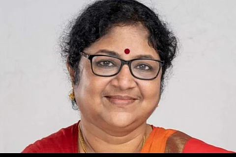 File photo of Minister for Higher Education and Social Justice R Bindu | Pic: Express