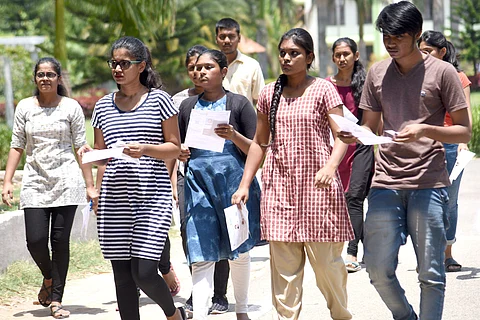 Students at an exam centre | Image for representational purpose only | (Pic: Express)
