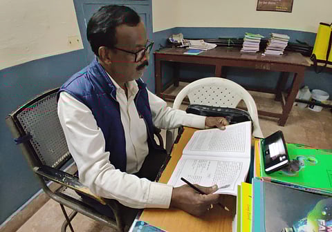 Picture of a teacher conducting online classes for representational purposes only | (Pic: Express)