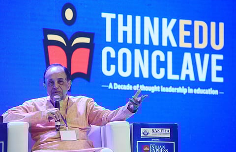 Subramanian Swamy at the Think Edu 2022 Conclave | Pic: R Sathish Babu