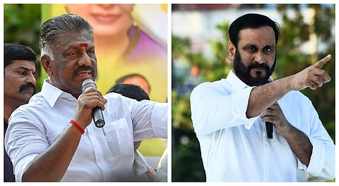O Panneerselvam and Anbumani Ramadoss | (Pic: Express)