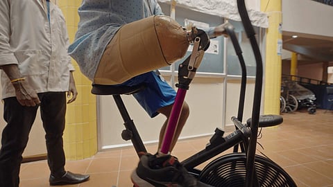 Kadam, the prosthetic knee developed by IIT Madras researchers was launched on April 8, 2022 | (Pic: IIT Madras)