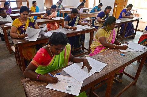 File photo of teachers attempting exam | (Pic: Express)