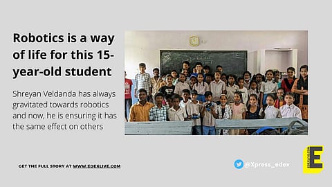 In the class | (Pic: Shreyan Veldanda and Edexlive)