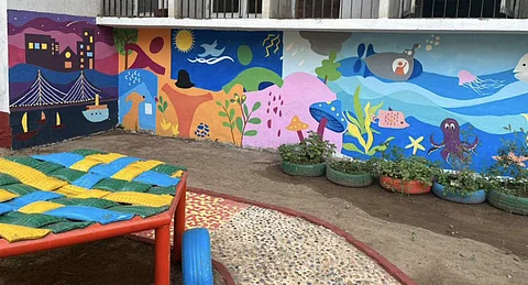 A glimpse of the sensory garden at SNDT University that would soon be inaugurated | Pic: Sourced