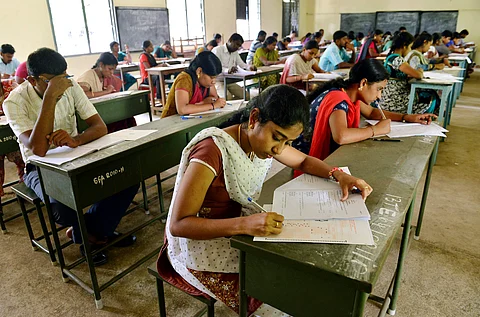 Candidates appearing for the TET exam image for representational purpose only | (Pic: Express)