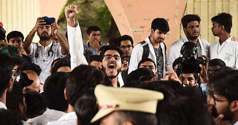 Medical students back from Ukraine have been demanding accommodation in colleges here | Pic: EdexLive