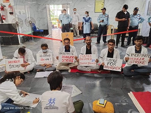 Students on strike | Pic: Optometry Students Association