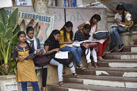 Students at an exam centre | Image for representational purpose only | (Pic: Express)