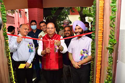 Delhi Lieutenant Governor VK Saxena inaugurating the labs | (Pic: Official Twitter handle of LG Delhi)