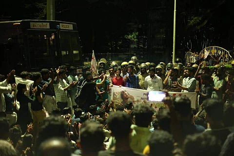 Scenes from NIT Calicut protests | (Pic: SFI Kerala's FB page)