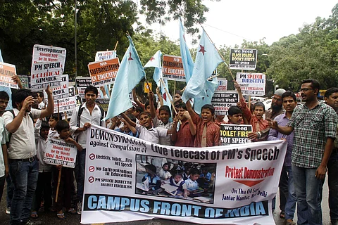 Image from a protest by CFI | Pic: EdexLive