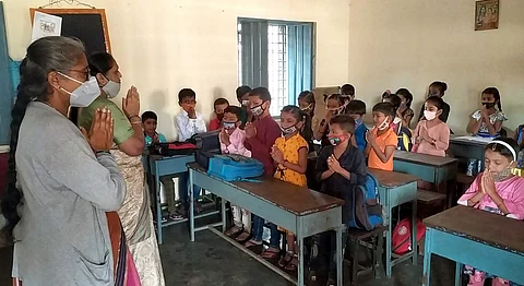 Students in a classroom on teachers day| Pic only for representational purpose (Pic credits: Express)
