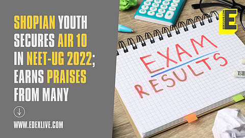 Shopian youth emerges topper in NEET UG | (Pic: Edexlive)