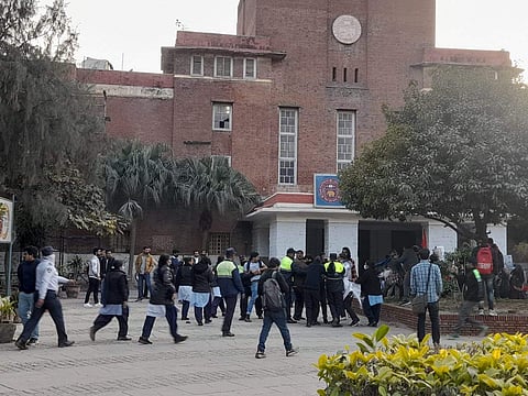 DU students were detained yesterday | Pic: Sourced