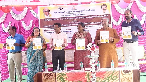 At the launch of the Joyful English learning project | (Pic: Karadi)