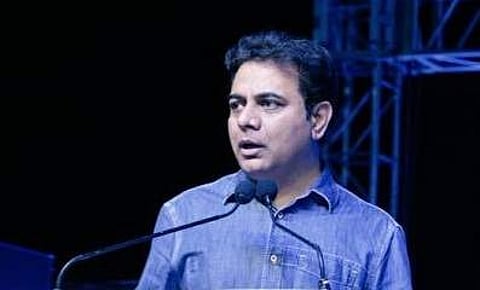 A file picture of Telangana's IT Minister KTR.