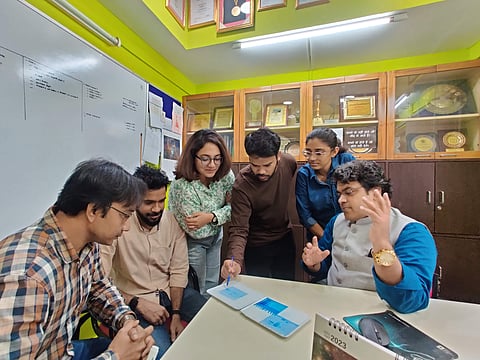 The team of researchers led by Prof Arun K Shukla | (Pic: IIT Kanpur)