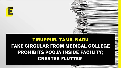 Social media was abuzz due to the circular | (Pic: EdexLive)