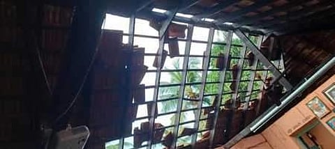 Roof tiles blown away | (Pic: Express)
