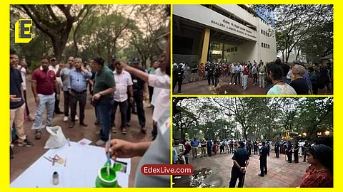 A collage of pictures from the silent event at the IIT Bombay.