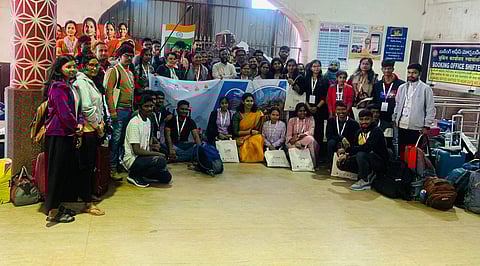 Telangana youth delegation | (Pic: IIT Hyderabad)