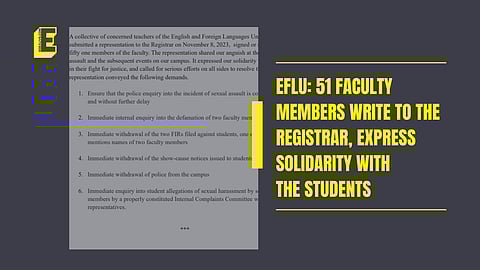 Professors share solidarity | (Pic: EdexLive + Sourced)