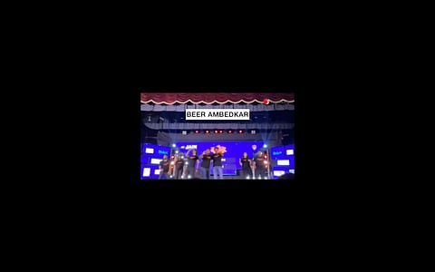 Screengrab from the video of the skit performed by Jain College students | Pic: Twitter