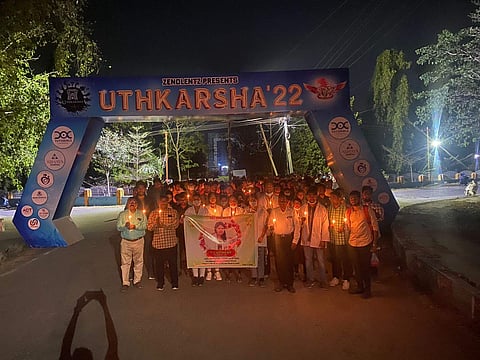 Candle march for Dr Preethi at KMC | (Pic: Dr D Srinath)