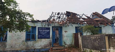 A defunct government primary school is located in K Eraiyur village of Perambalur district | Pic: ENS