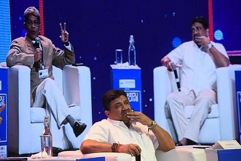 P Thiaga Rajan shares his views | Pic: Satish Babu