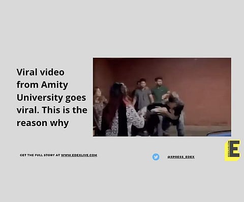 The viral video shows two students fighting | (Pic: EdexLive)