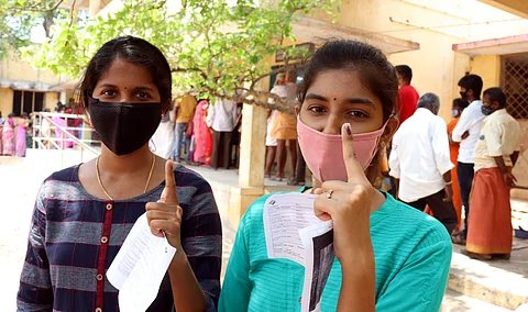 Students Voting, Picture Courtesy: TNIE