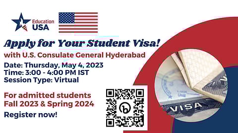The session is for students aiming to study abroad in the USA | Pic: Education USA Twitter