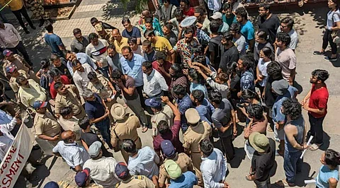 Ruckus during The Kerala Story screening at FTII, Pune on May 20| (Pic: Sourced)