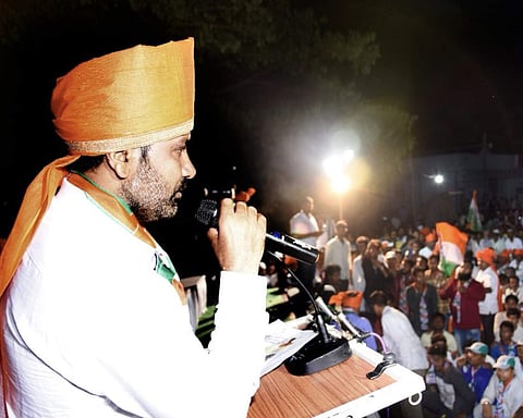 Kalaghatagi Congress nominee Santosh Lad | (Pic: Twitter handle of Santosh Lad)