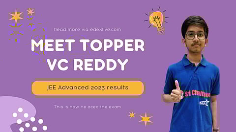 VC Reddy, topper JEE Advanced 2023 | (Pic: EdexLive)
