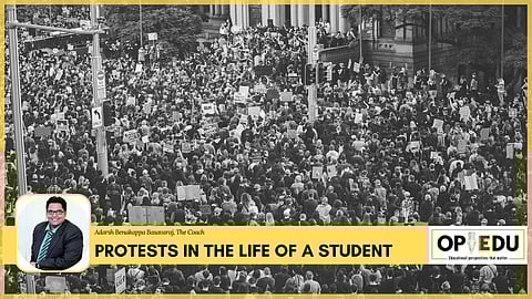 Protests in the life of a student | (Pic: EdexLive)