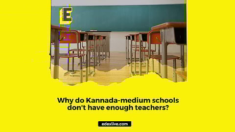 Why do Kannada-medium schools don't have enough teachers? | (Pic: EdexLive)