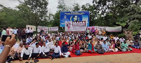 Contractual assistant professors launch agitation for regularisation | (Pic: Dr Parandamulu)