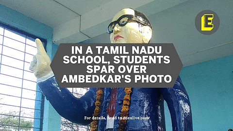 Students spar over Dr Ambedkar's picture | (Pic: Wikipedia and EdexLive)