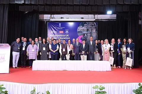 Picture of Maharashtra-UK Conference on Higher Education. (Photo: @inBritish)