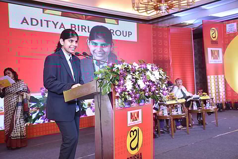 Trisha Rath, Class XI, KIIT International School winner of the competition | (Pic: Debadatta Mallick)