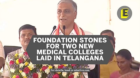 Foundation stones were laid by Health Minister T Harish Rao | (Pic: EdexLive and Official X handle of T Harish Rao)