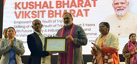 A picture of Minister of State, Electronics & Information Technology, Skill Development & Entrepreneurship and Jal Shakti, Rajeev Chandrasekhar from the event