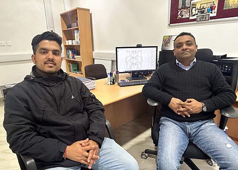 (L-R) Bijay Sharma, Research Scholar, and Dr Sayantan Sarkar, SCENE, IIT Mandi | (Pic: IIT Mandi)