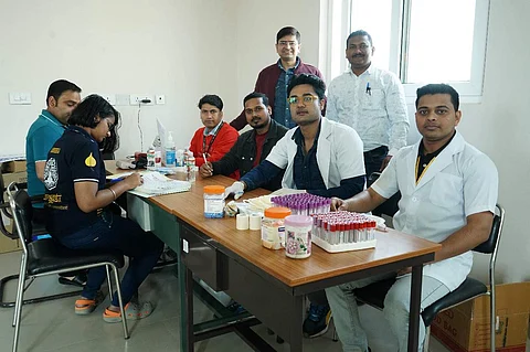 Blood donation camp | (Pic: IIM Bodh Gaya)