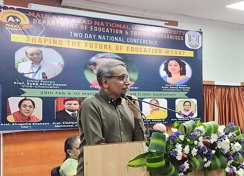 Prof Jagadesh Kumar at MANUU | (Pic: MANUU)